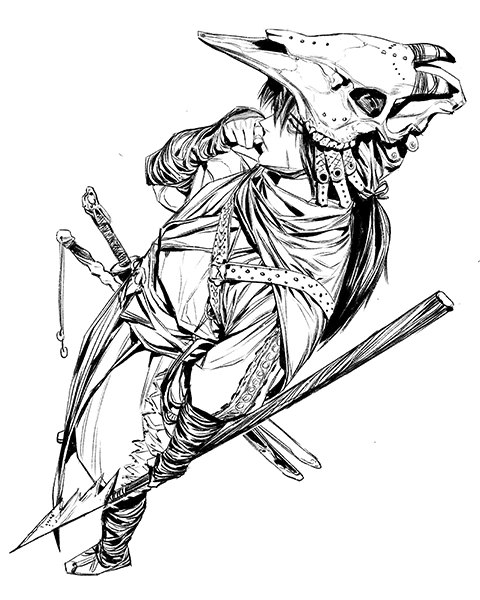 Complete Black-and-White Illustration with Lines and Faces - 선과 면으로 깊게 표현하는 흑백 일러스트 완성 [Coloso...jpg