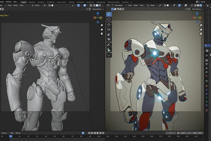 Cover Image 3D Anime Style Mecha Production in OctaneRender for Blender [Coloso, Lino Grandi]-10.jpg